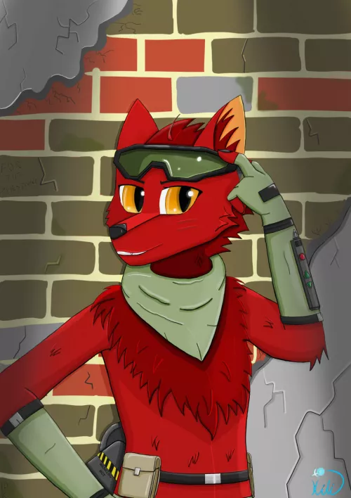 Gadget the Wolf [Art by StolenMadWolf on DA/FA]