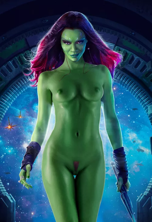 Gamora textless poster