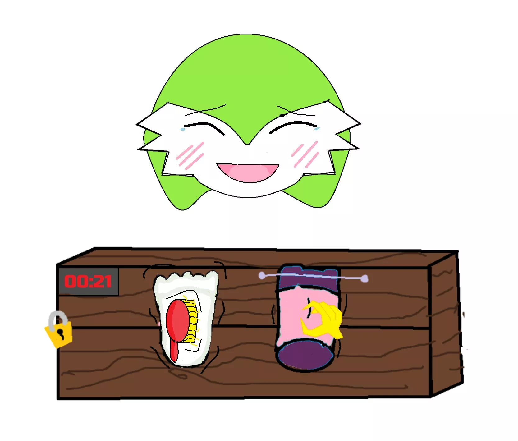 Gardevoir feet tickle art~ (It's bad i know)