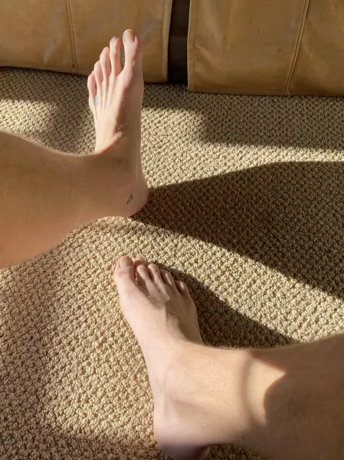 Get on your hands and knees and kiss these beautiful feet.