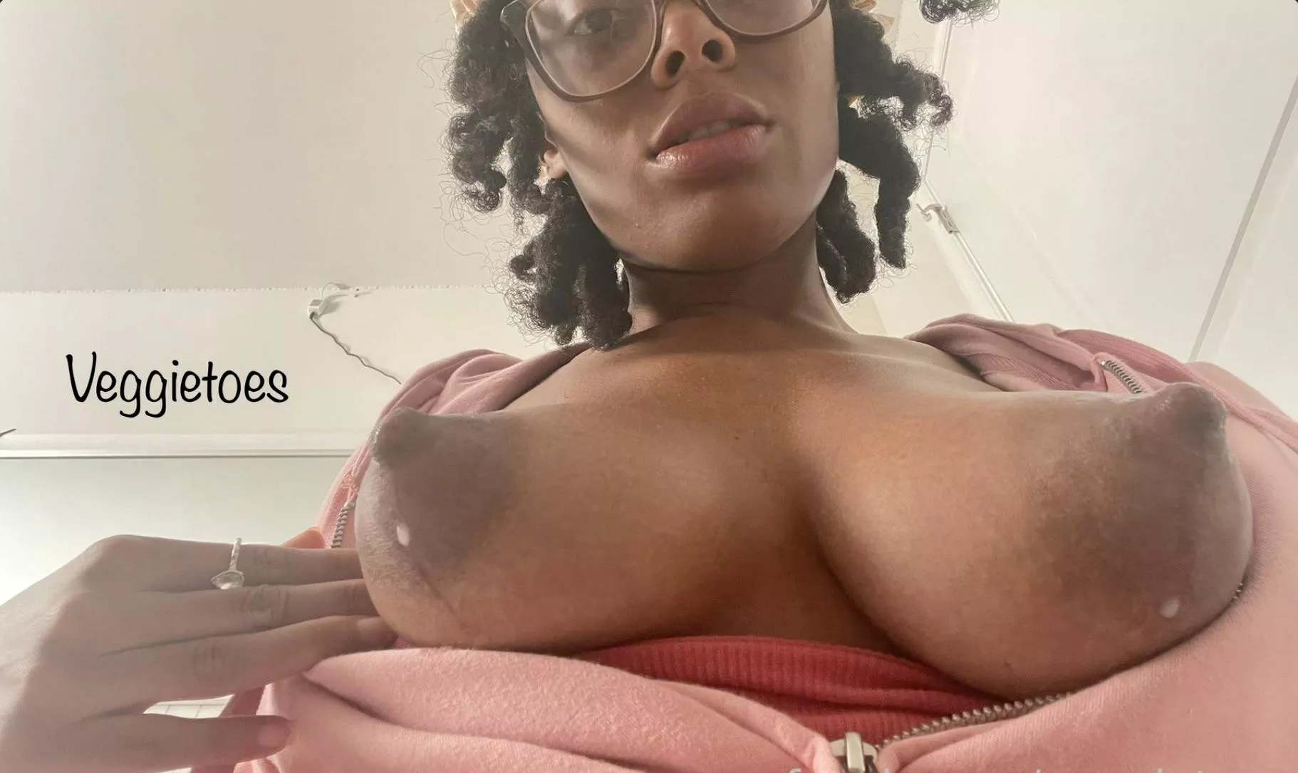 Get on your knees for me. Then I’ll spray you with milk.