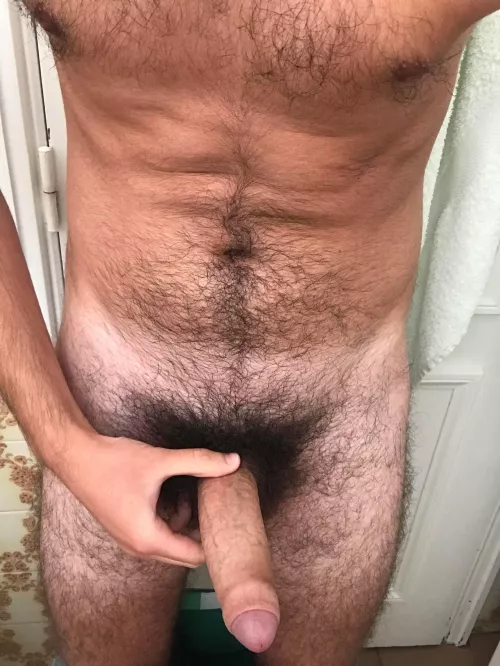 get on your knees, open your mouth and bury your nose in my pubes bro