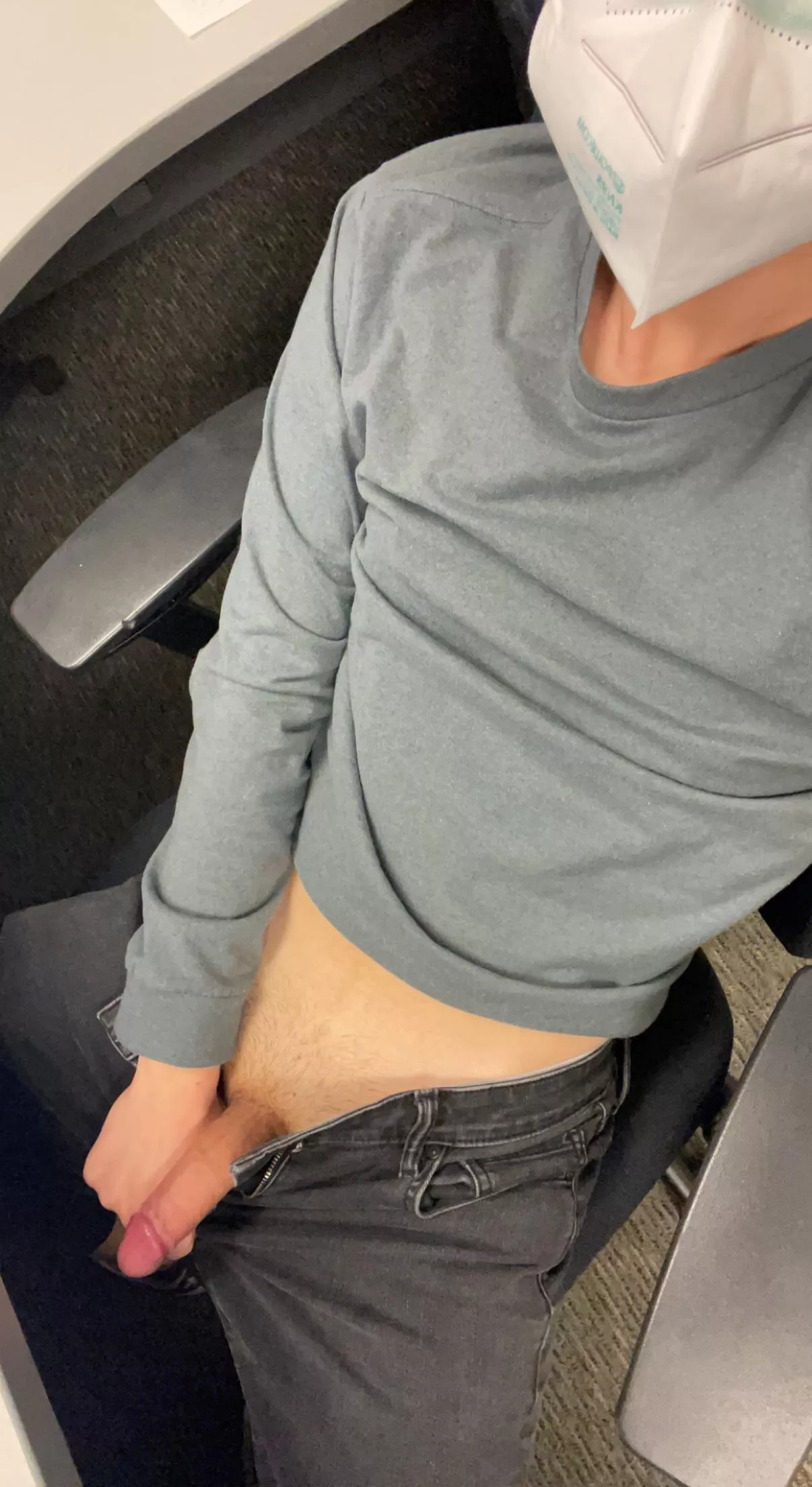 Get under my desk and swallow my load while I work Get under my desk and swallow my load while I work