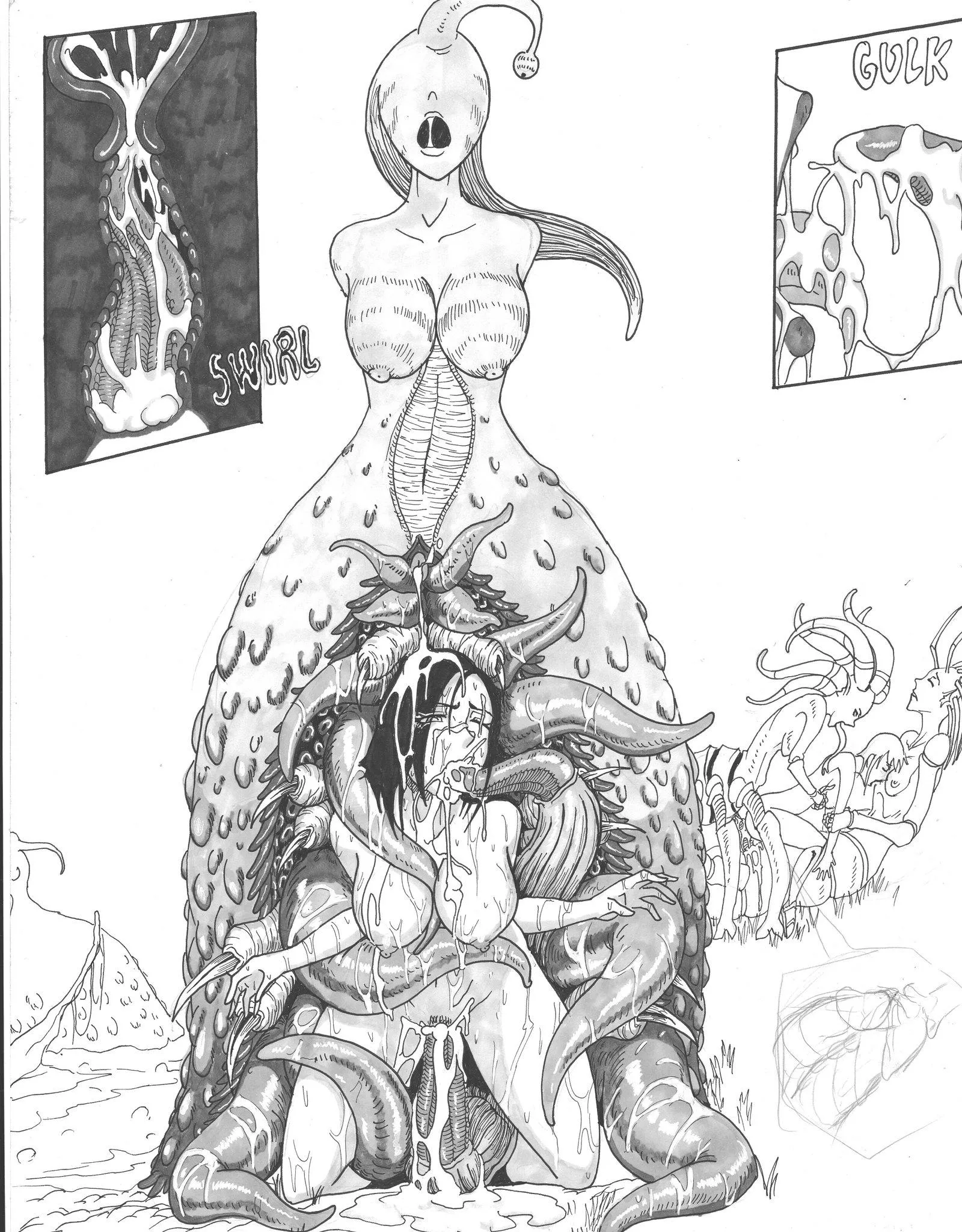 Getting Dominated by a Hot Tentacle Girl