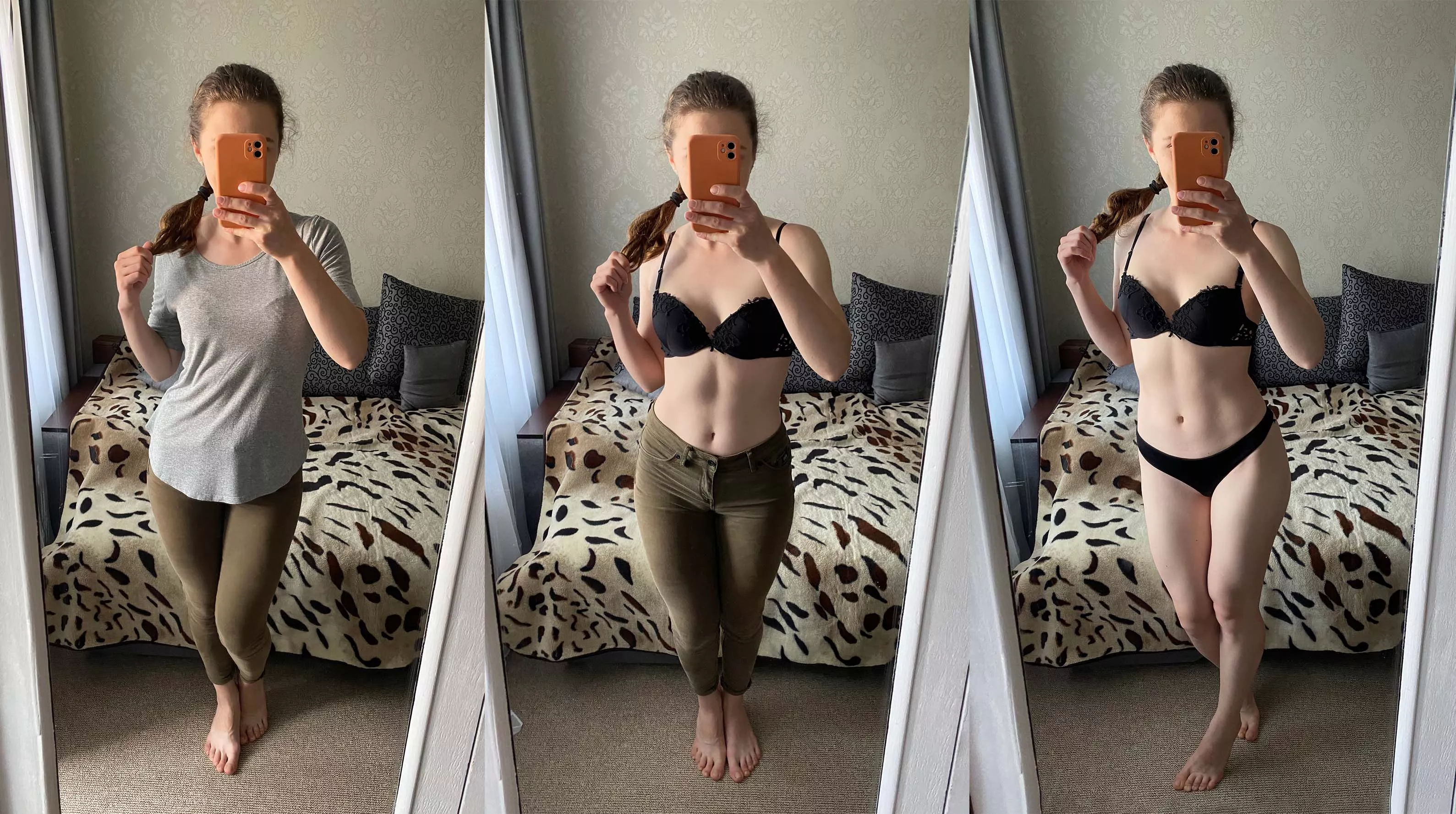 Getting dressed but vice versa