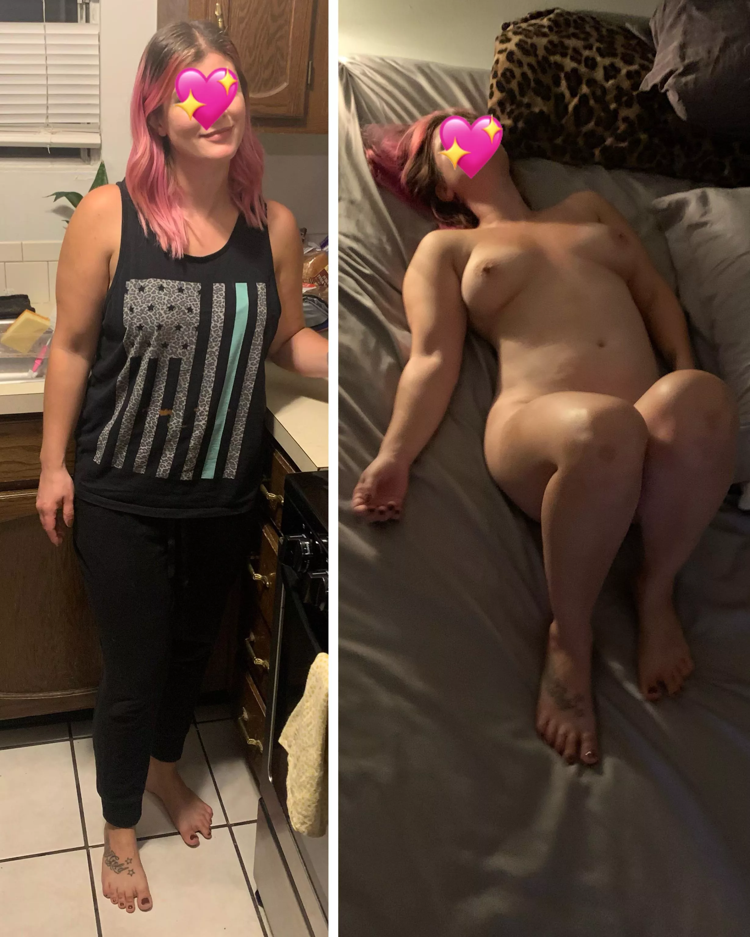 Getting the kids ready for school/ just got fucked 💕 33