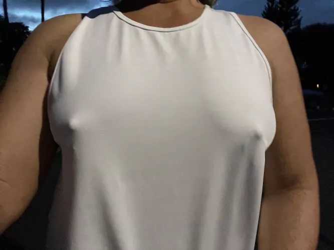 Getting the last of my steps in for today in the neighborhood