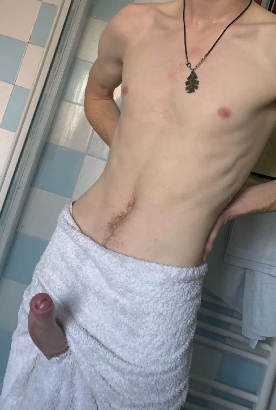 gf took this photo of me when we found a hole in the towel (19M) gf took this photo of me when we found a hole in the towel (19M)