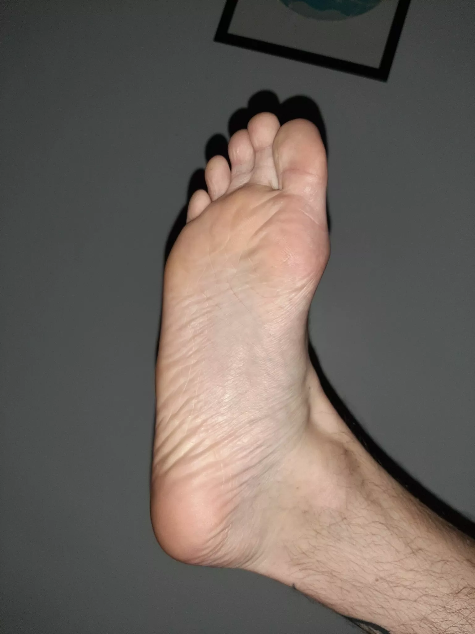 Giant foot in your face