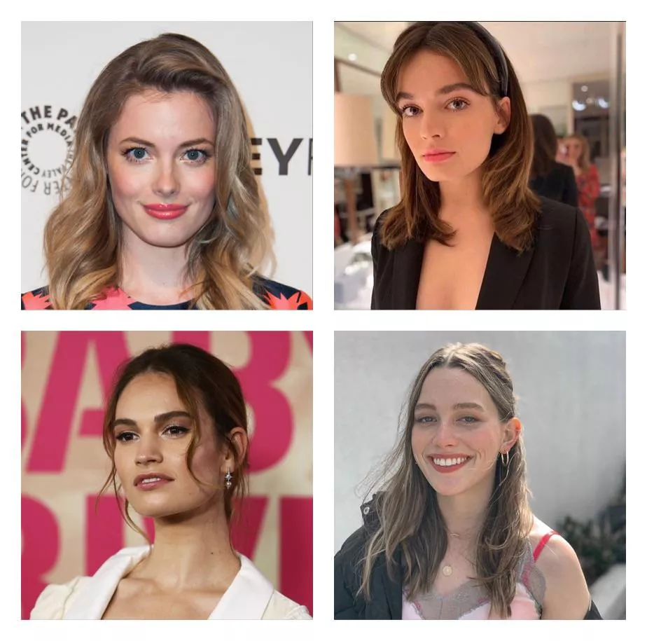 Gillian Jacobs, Emma Mackey, Lily James and Victoria Pedretti Gillian Jacobs, Emma Mackey, Lily James and Victoria Pedretti