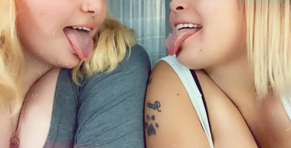 Girl on girl Ahegao? 🥵 That’s my friend and I ☺️❤️ does anyone want my snap? :p SC: CaseyBunny_Boo