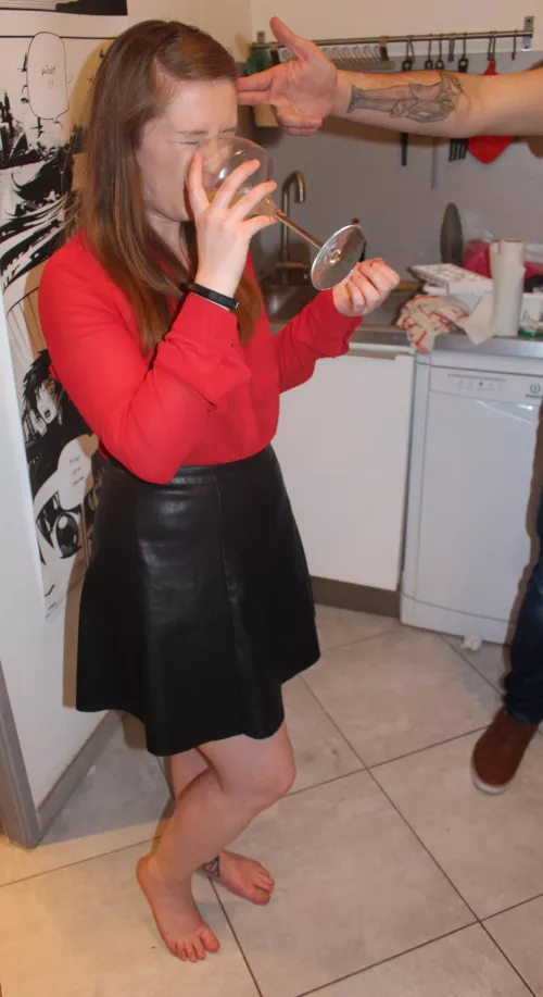 Girlfriend drunk at her work party... would you have fucked and used her? Kik me: whodoneitab