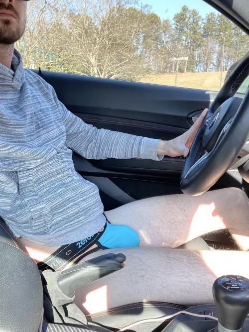 Giving the truckers a view lol