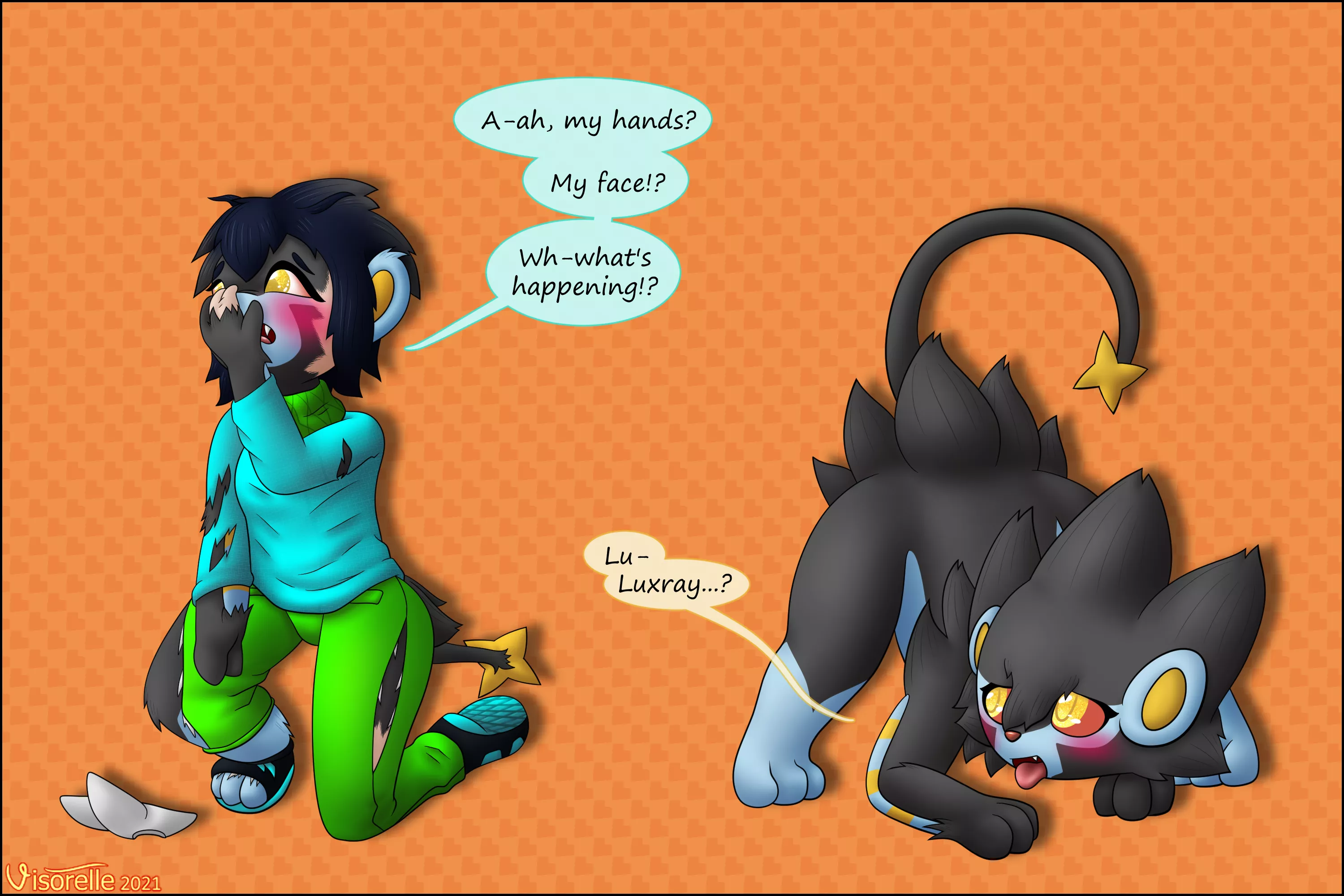 Gleam (Unwilling; F Human -> F Luxray) [Comm]