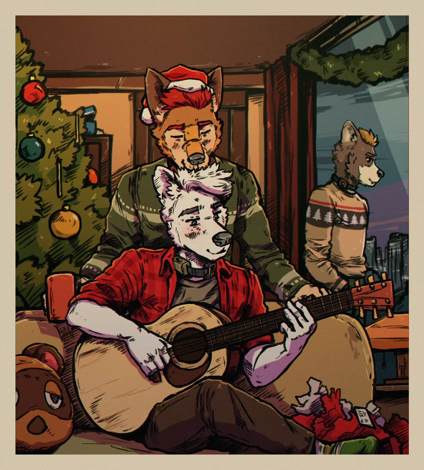 God rest ye Merry Gentlemen (Merry Christmas! Original art and characters by u/DWCMarshalArts)