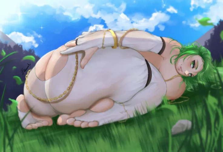 Goddess Palutena's thiccness (BawdyArt)