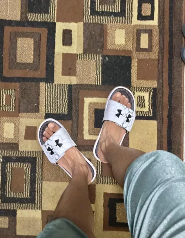 Going miss wearing my slides since the weather is getting colder Going miss wearing my slides since the weather is getting colder