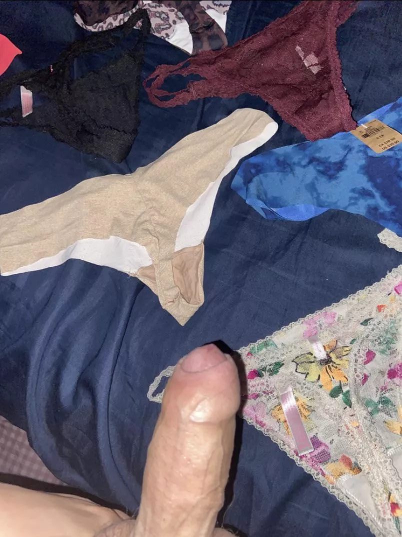 Going to bust a load on these panties (my friends girlfriend) 🤷🏻‍♂️😈