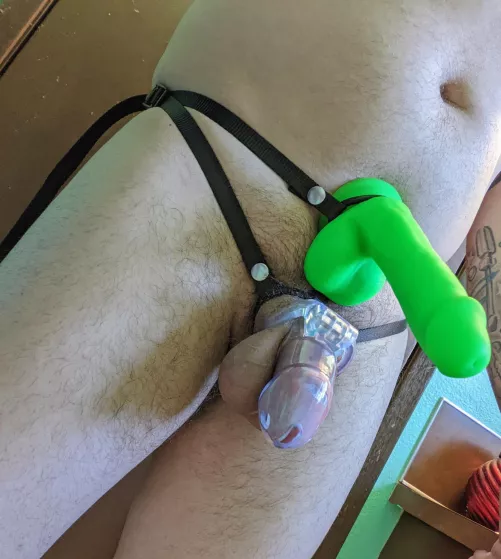 Gonna let him fuck me... Just not with his own dick !!