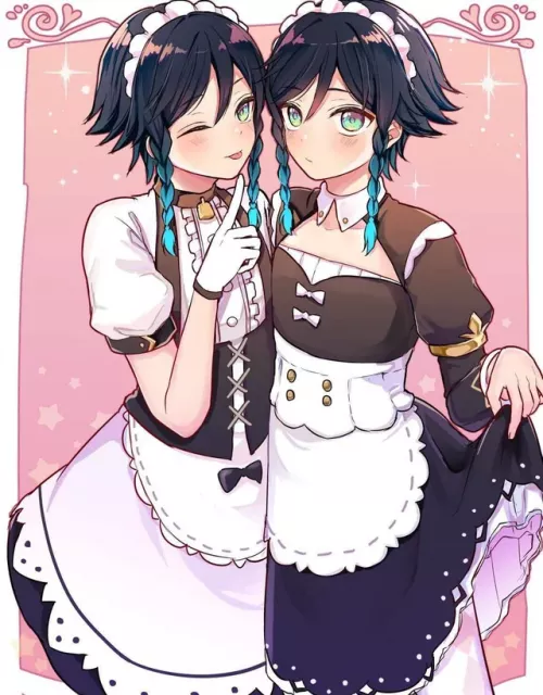 Good Bois wear maid uniforms