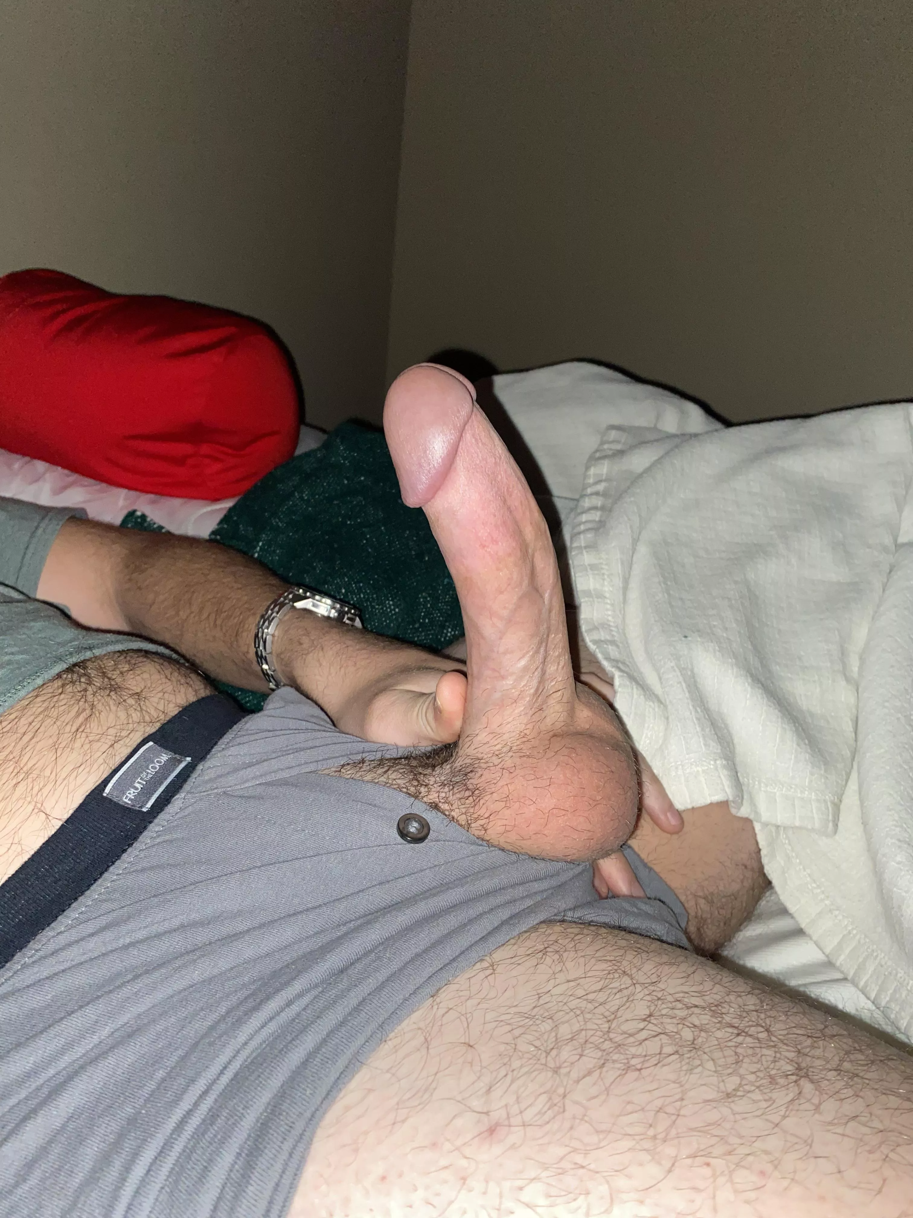 Good morning from my cock and tight ballsack