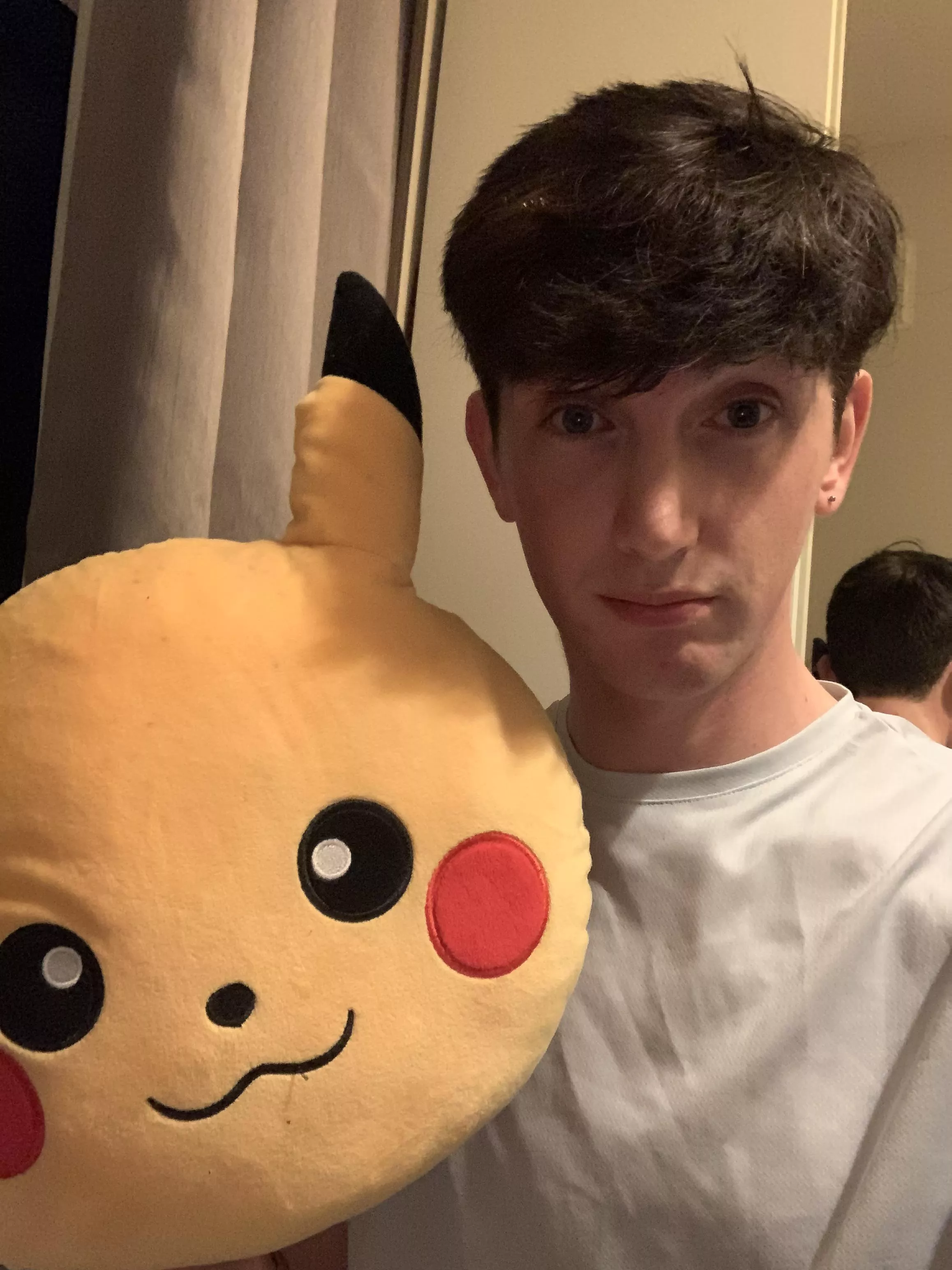 goodnight from me and pikachu 😌✌️