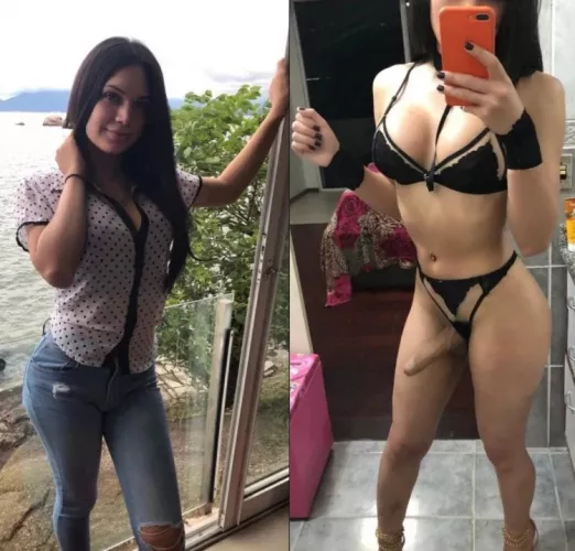 Gorgeous amateur tgirl