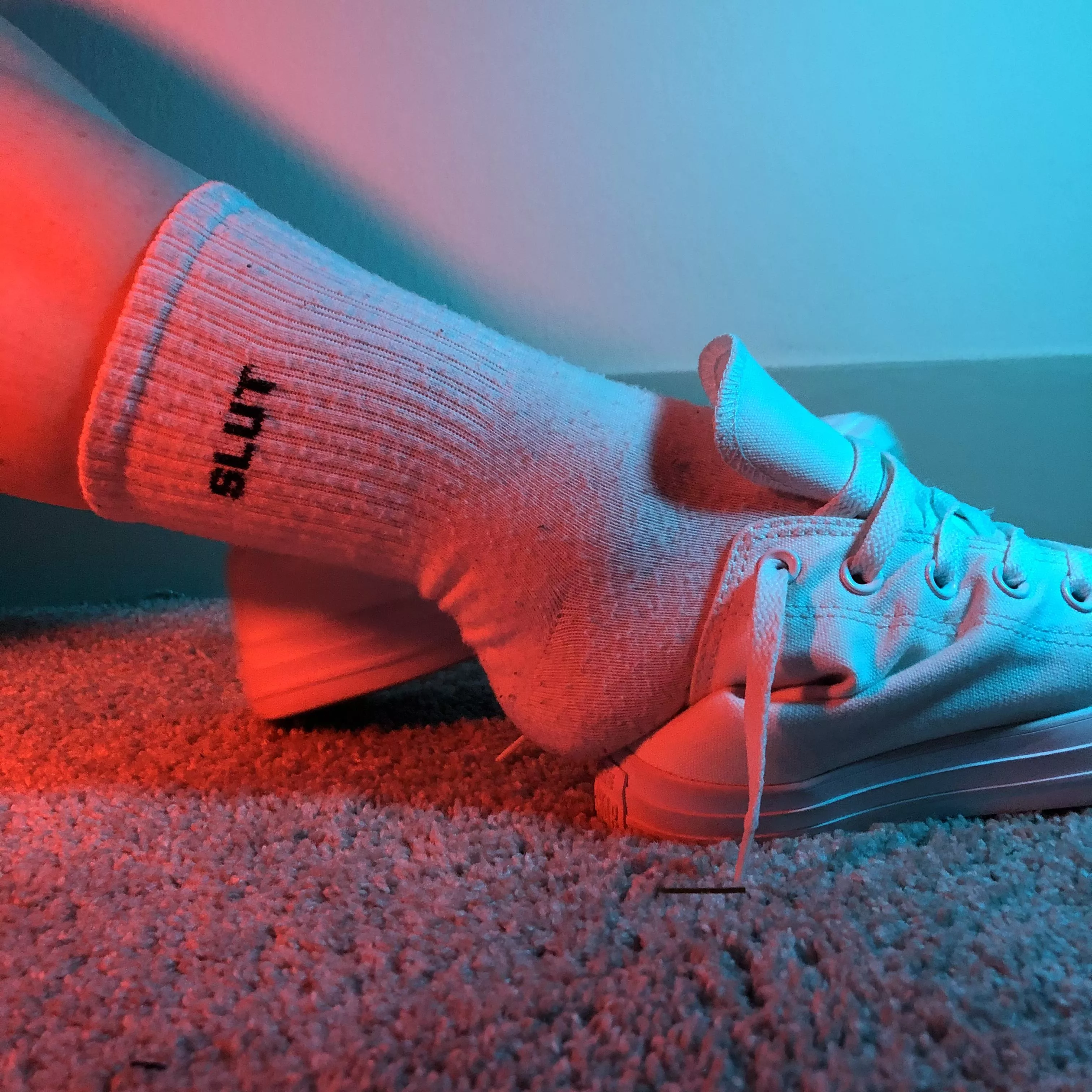 Gorgeous Gorgeous Girls wear Slut socks