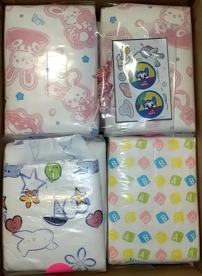 got 40 fresh new diapers for free from tha 50k giveaway 🥺🍭