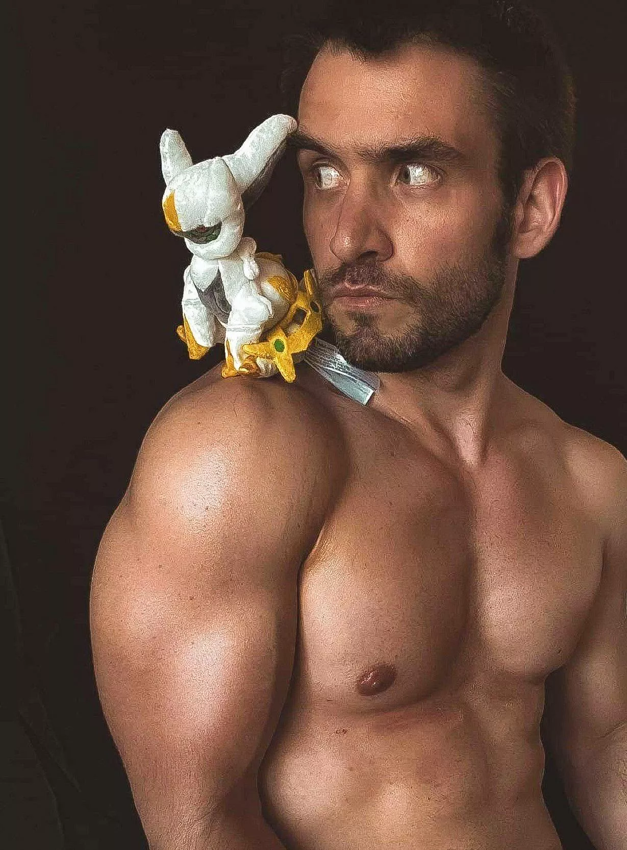 Got a little Pokegod on my shoulder.