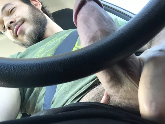 Got a little too horny while parked outside the grocery store π