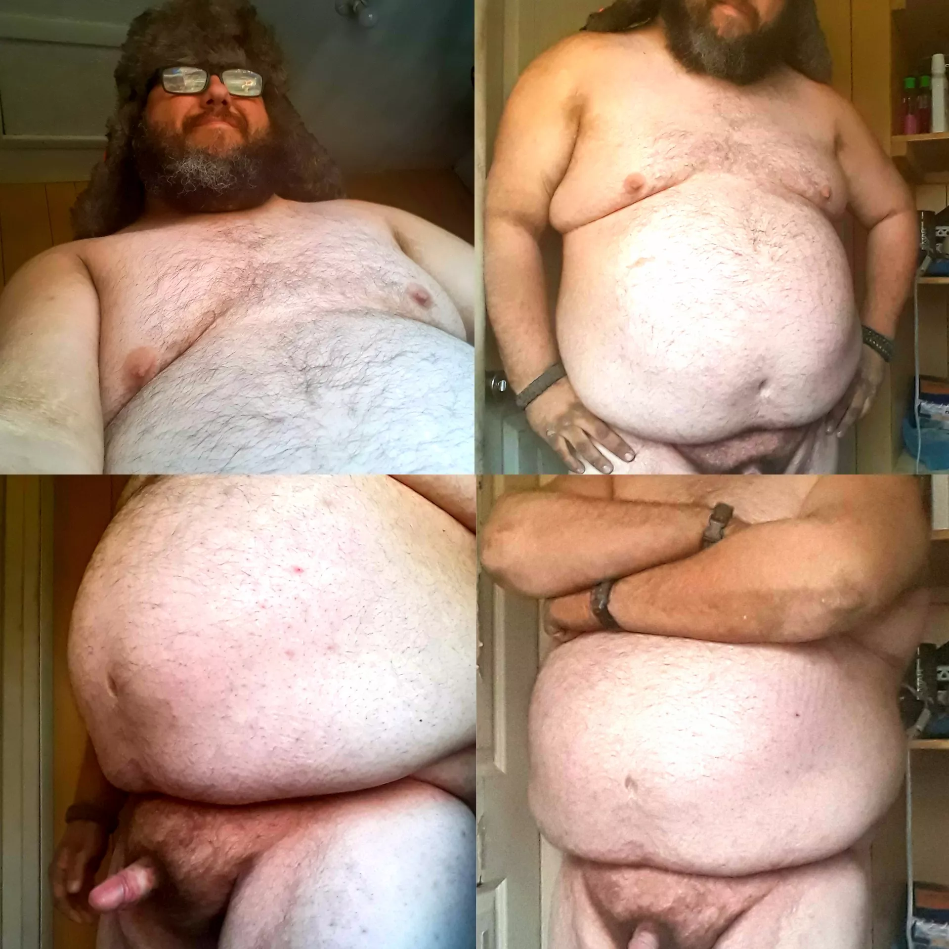 Got a message about how I was fat and disgusting and didn't need to be posting pictures of myself.WELL here is my response to that negatively. Look at me I'm a big beautiful man with a small dick and I'm PROUD OF IT so to those who want to body shame 