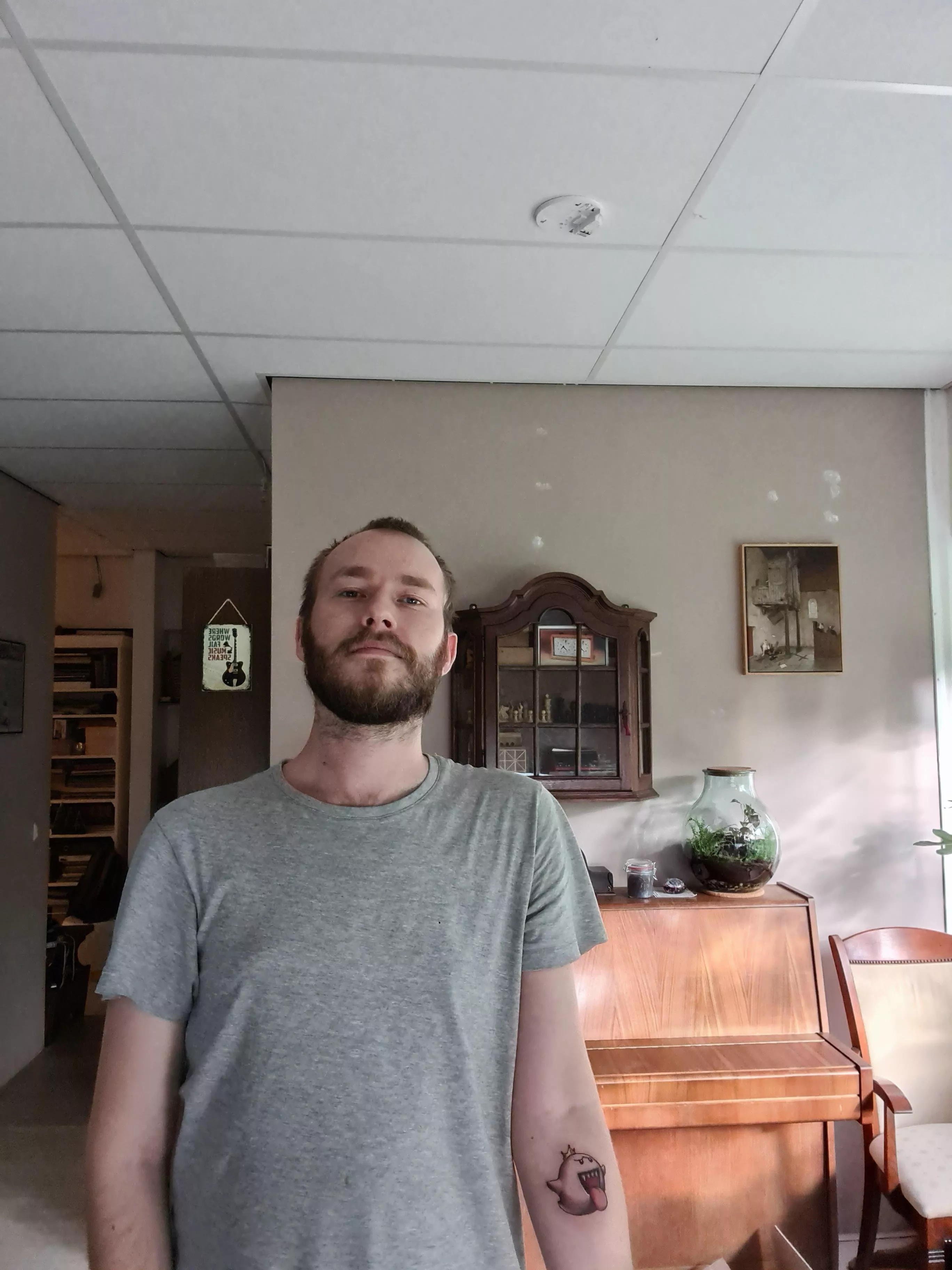 Got a new tattoo yesterday on my arm for Halloween 👻