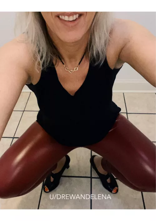 Got a red pair to play in . Now just need my collar and a strong hand to use on my ass and Iโm all set . 47F