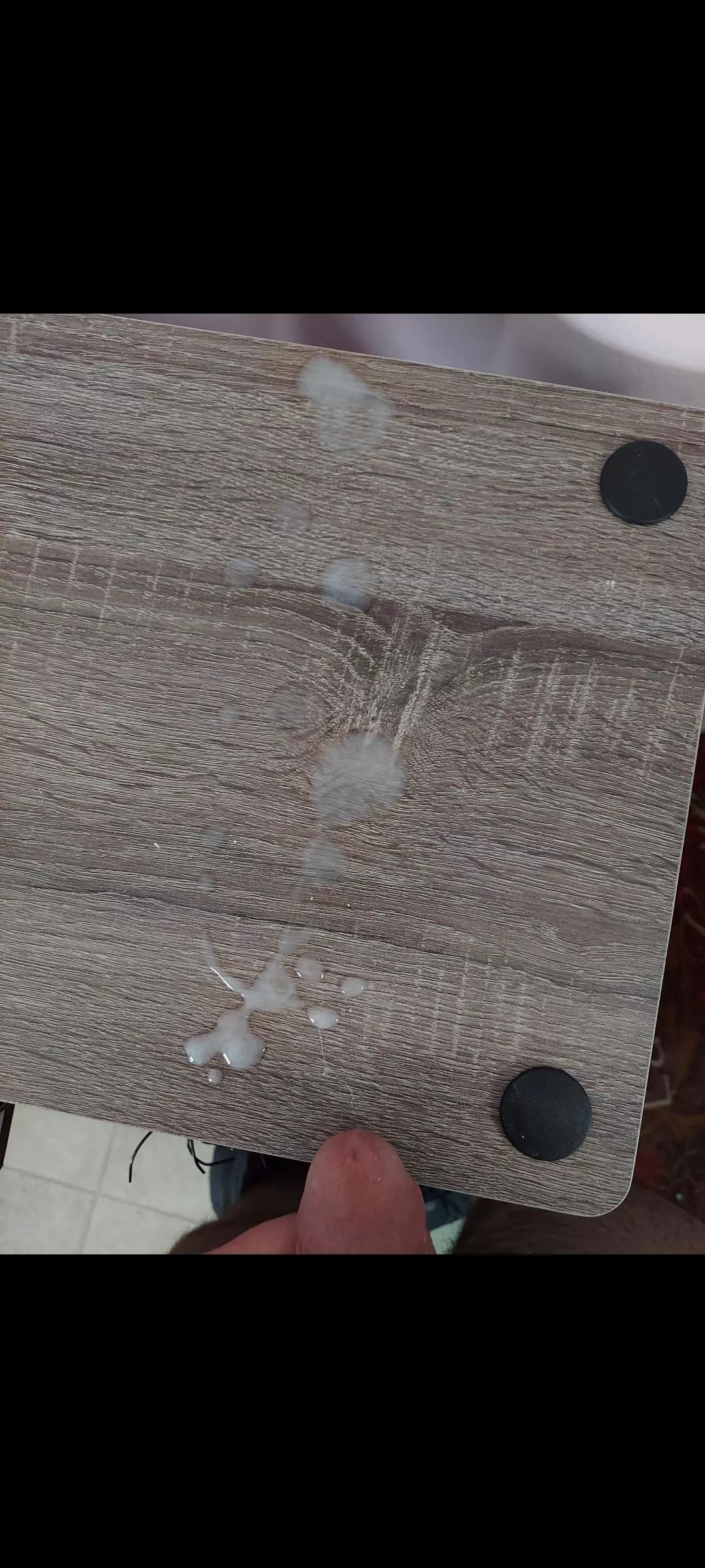 Got busy and didn't cum for 3 days. Painted my desk after I couldn't take it anymore.