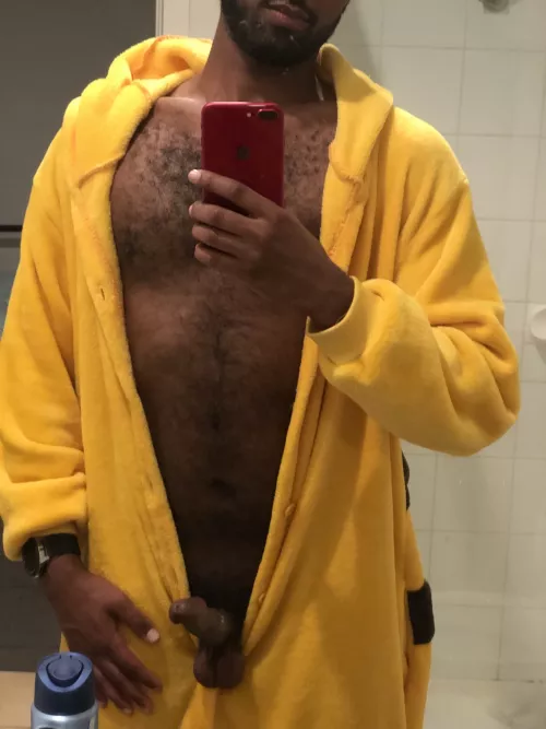 got drunk and horny in my pikachu onesie