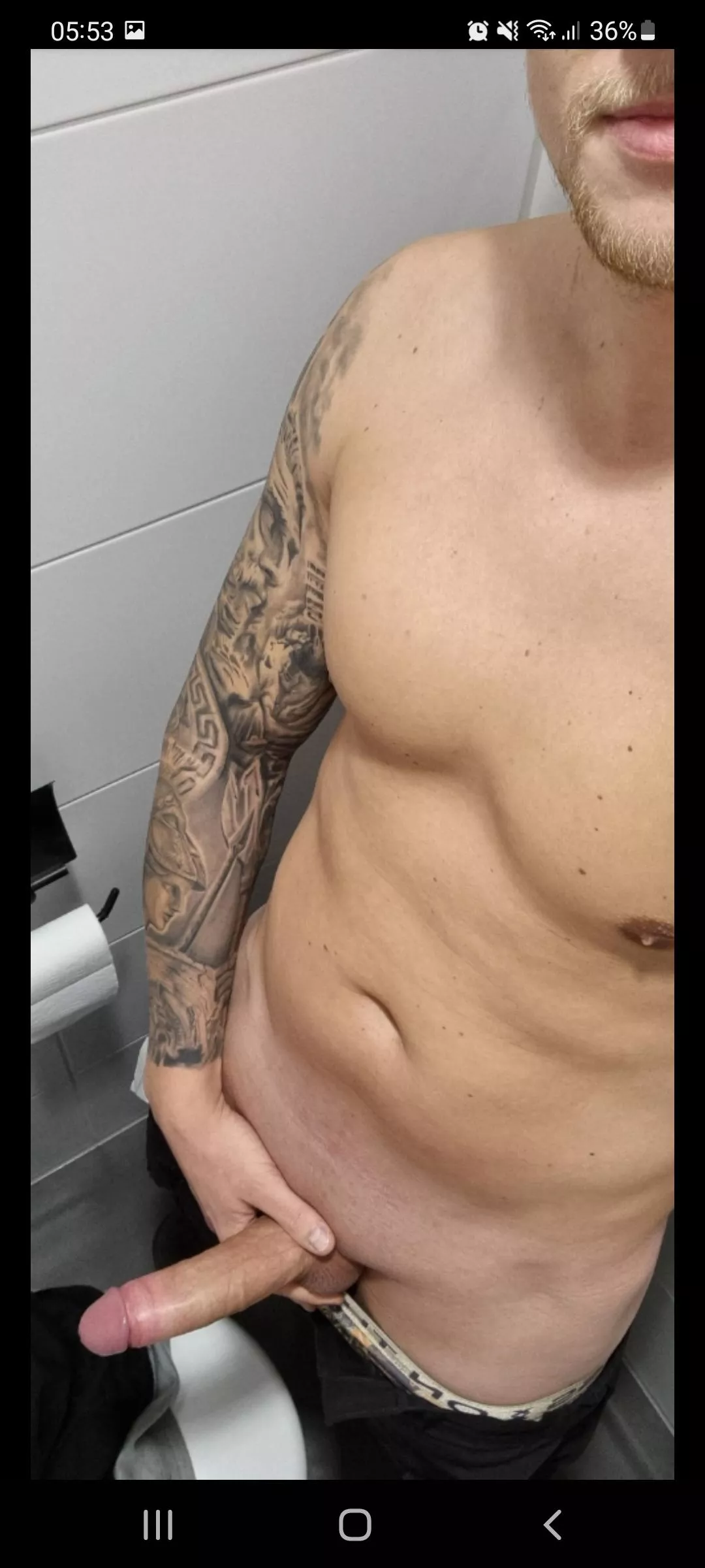 Got hard after workout(m)