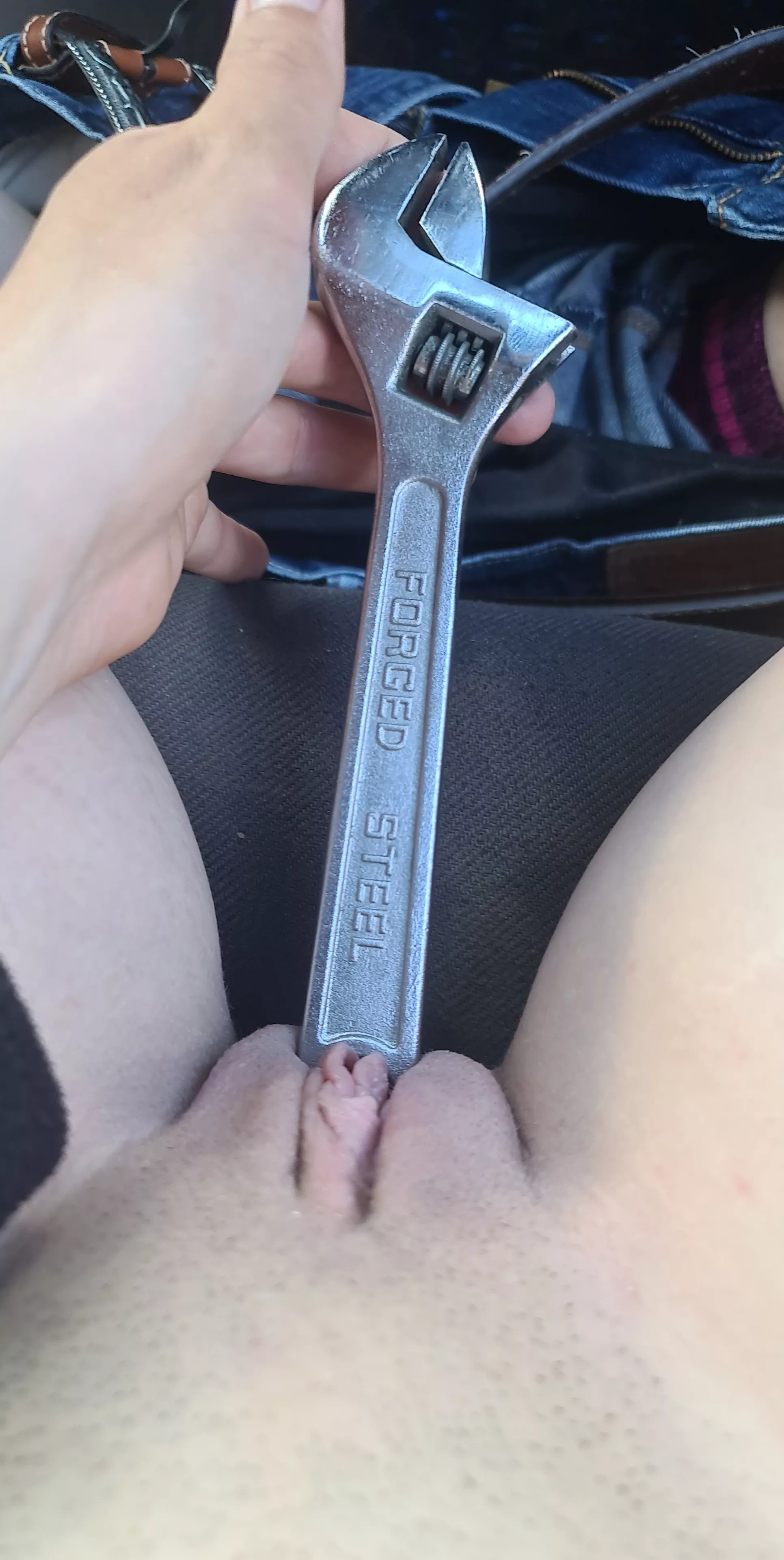 Got horny at work, it was so cold but it wasn't big enough