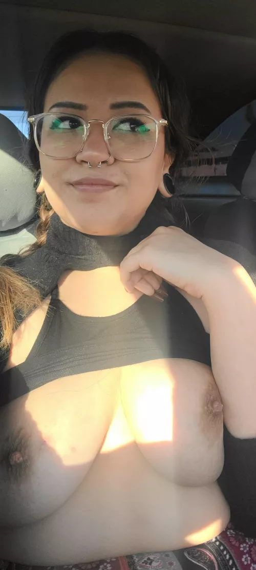 Got horny while I waited in the car