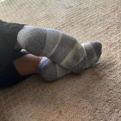 Got my new puma socks a little dirty today π