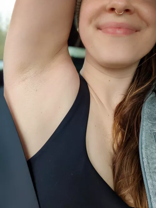 got too hot in my winter layers on the car ride home, had to strip š„µ