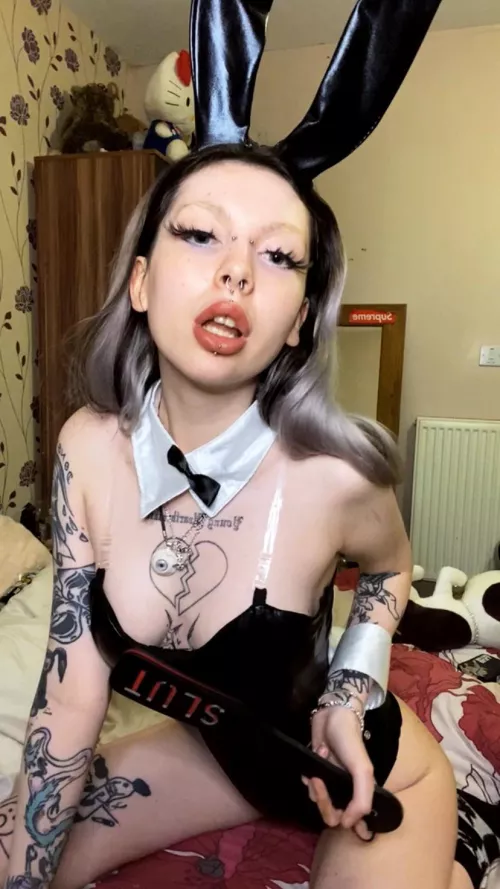 goth bunny has arrived 🐰