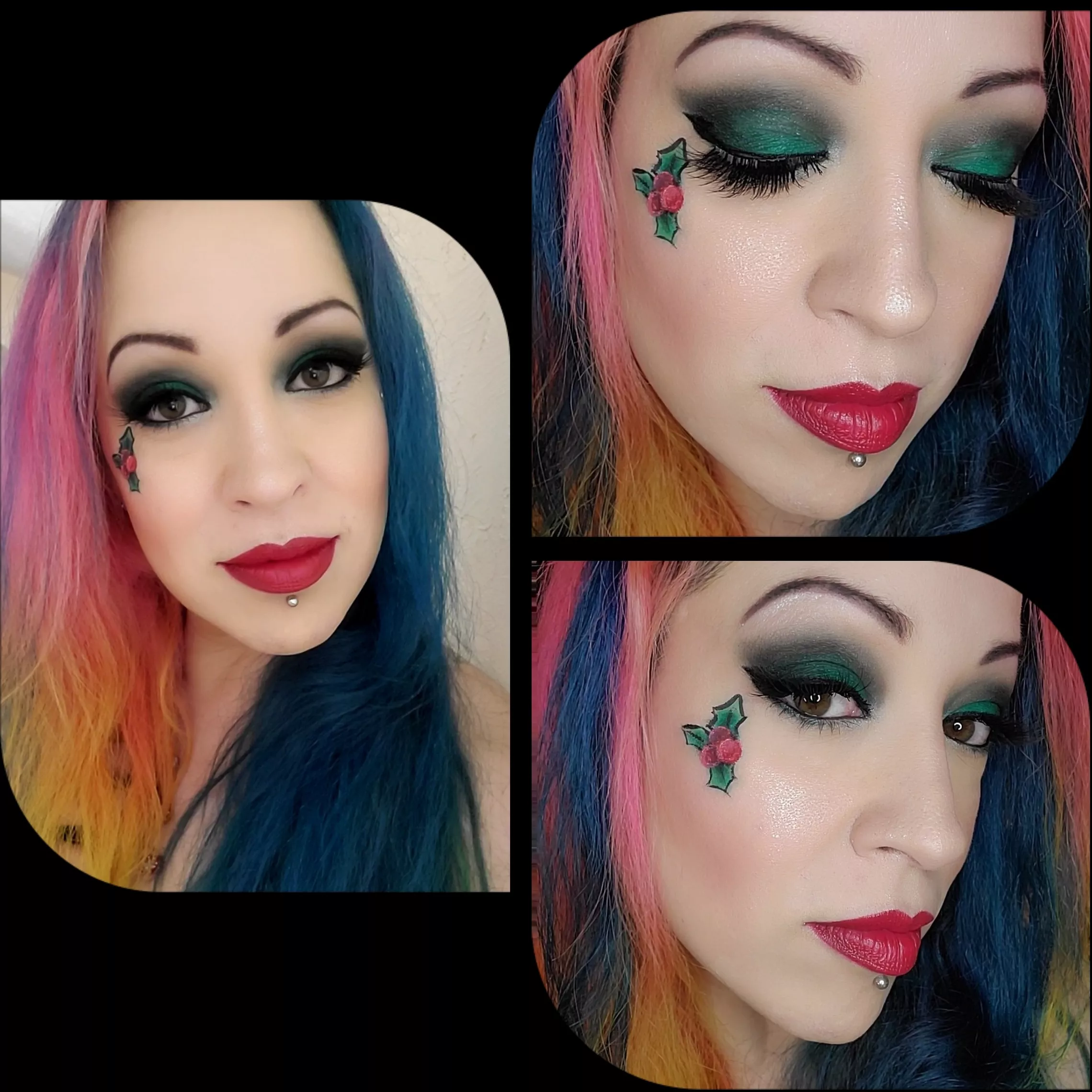 Gotta do a festive look, amirite? Gotta do a festive look, amirite?