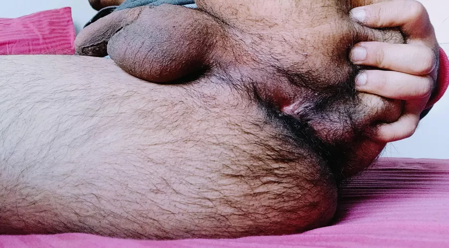 Grab a cheek and spread