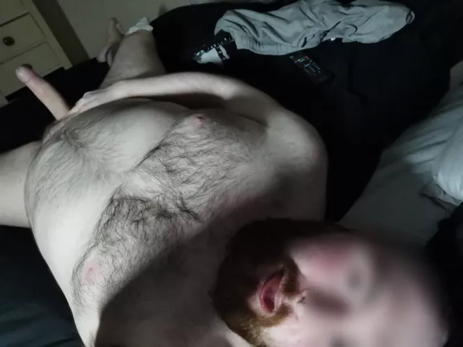 Grab me by my chest hairs and ride me