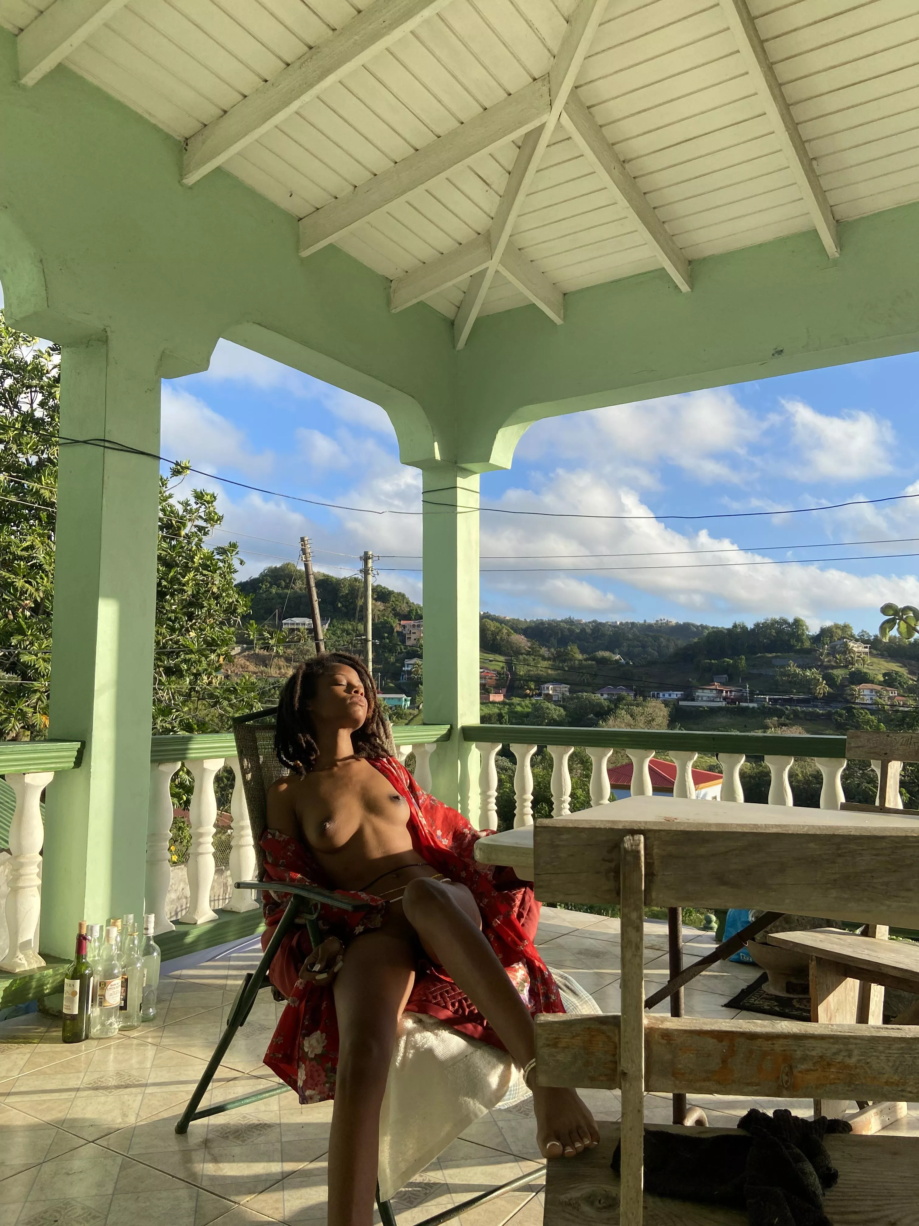 Green and at peace. Early morning Musing