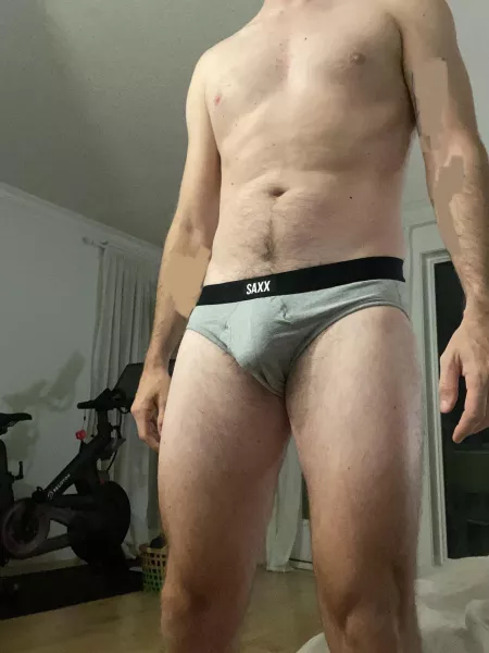 Grey Saxx briefs