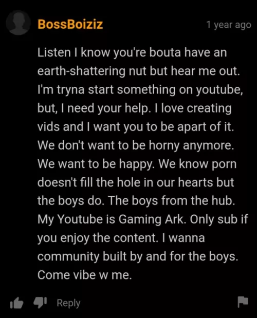 Guys give this man a sub