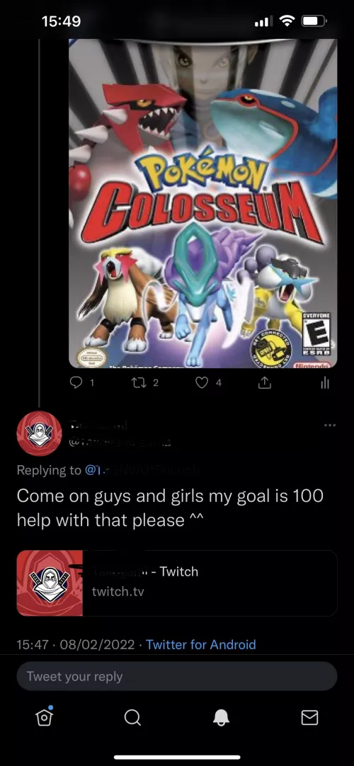 Had this as a comment on my going live tweet. I have never spoken to this person, they do not follow me and have never been in my stream. Is it just me, or is this not right?