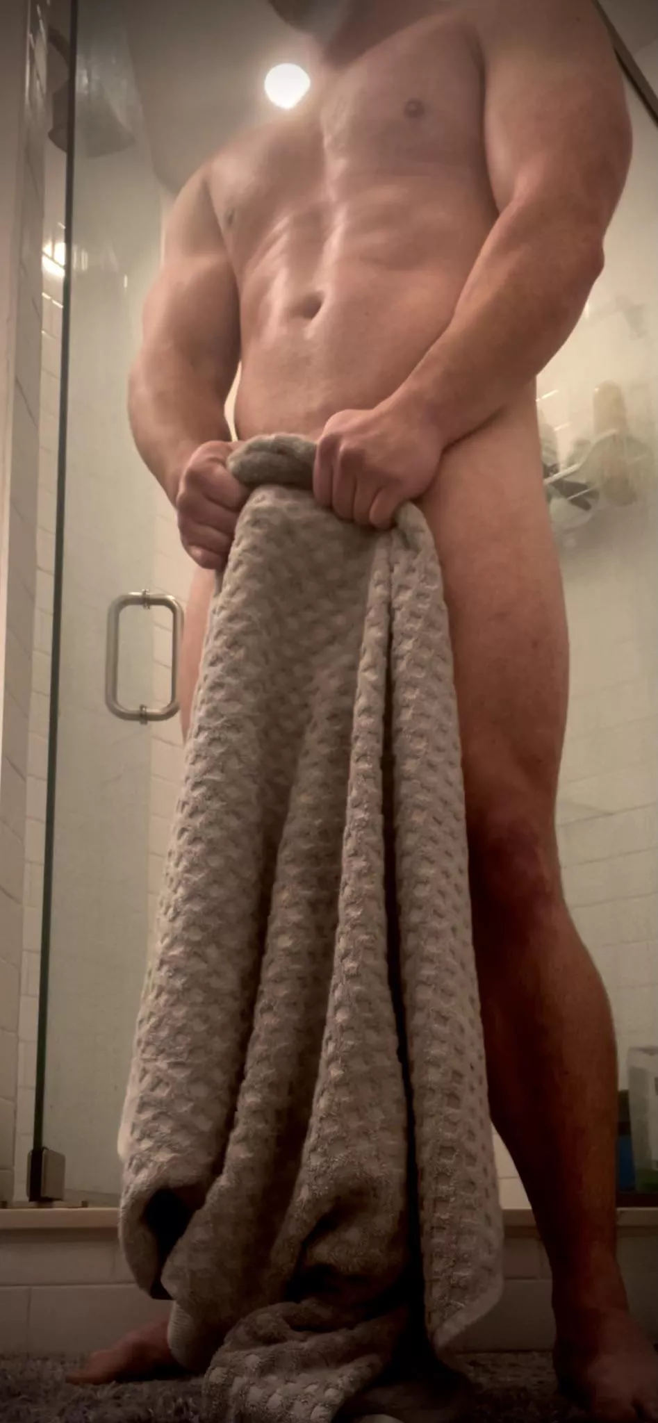 Had to shower off those dirty thoughts. You don’t mind, do you?